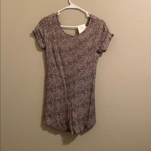 NWT Audrey 3+1 Curl Surf Romper Cheetah Open Back